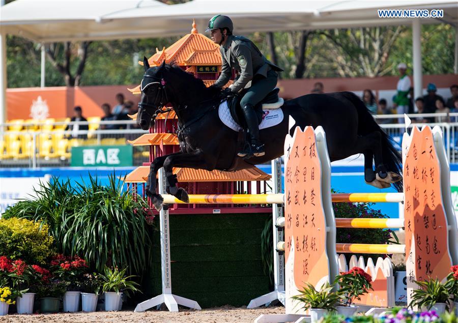 (SP)CHINA-WUHAN-7TH MILITARY WORLD GAMES-EQUESTRIAN-JUMPING INDIVIDUAL  