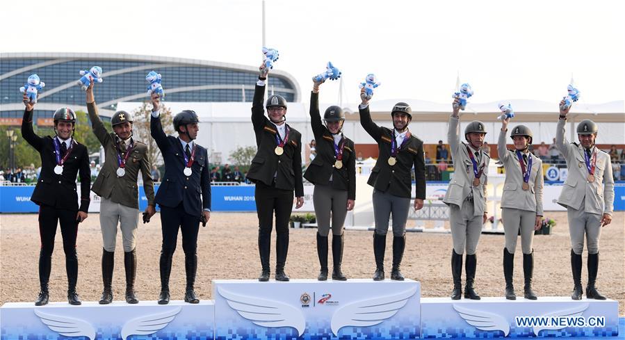 (SP)CHINA-WUHAN-7TH MILITARY WORLD GAMES-EQUESTRIAN