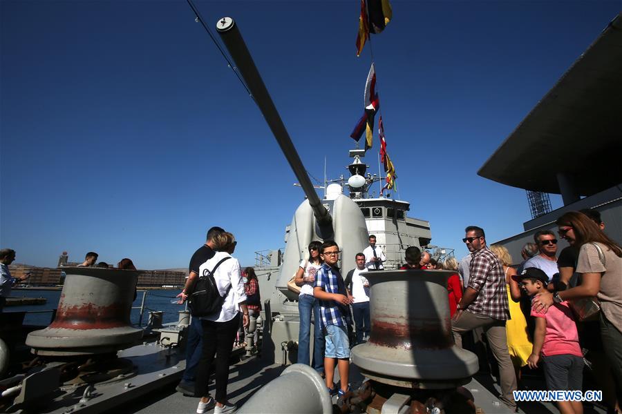 GREECE-PIRAEUS-OHI DAY-WARSHIPS DISPLAY