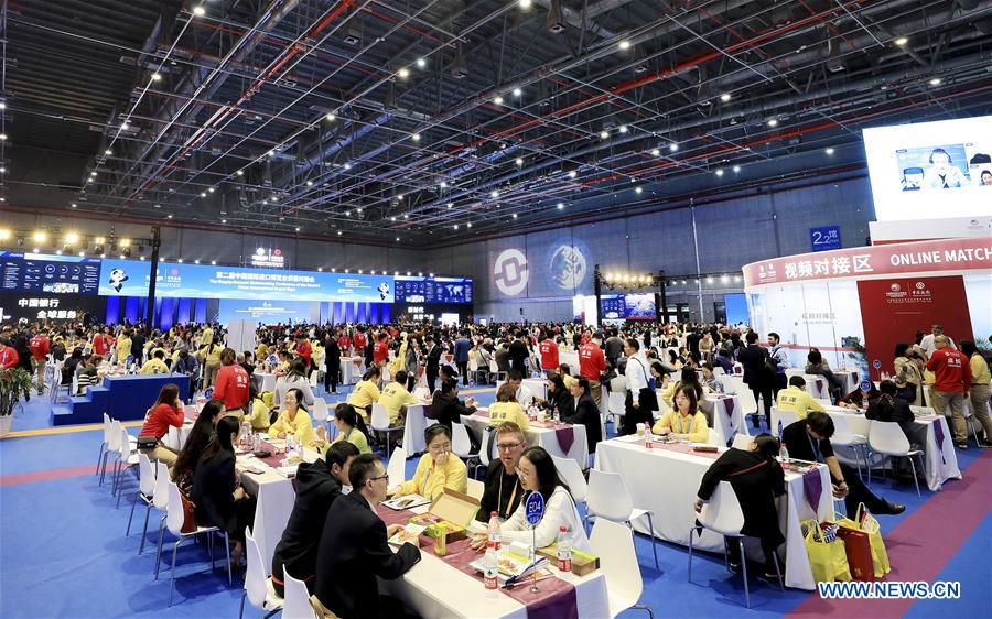 (CIIE)CHINA-SHANGHAI-CIIE-SUPPLY-DEMAND-MATCHMAKING (CN)