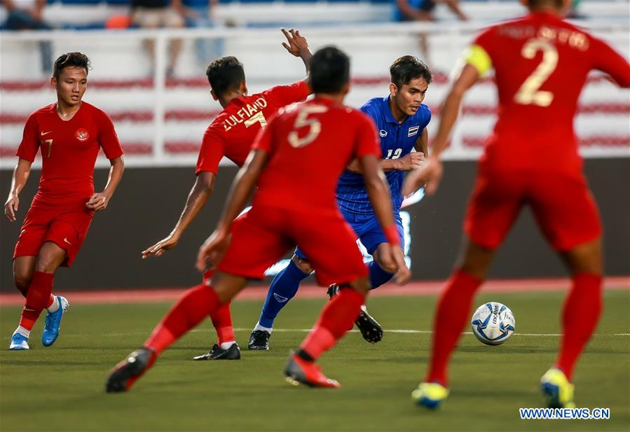 (SP)PHILIPPINES-MANILA-SEA GAMES-SOCCER-THAILAND VS INDONESIA