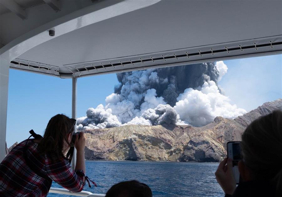 NEW ZEALAND-WHITE ISLAND-VOLCANO-ERUPTION