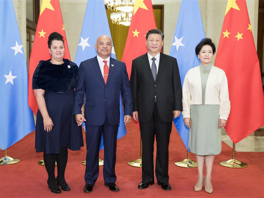 CHINA-BEIJING-XI JINPING-FEDERATED STATES OF MICRONESIA-PRESIDENT-TALKS (CN)