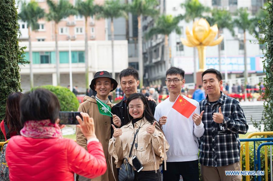 CHINA-MACAO-RETURN-20TH ANNIVERSARY-FLAG-RAISING CEREMONY (CN)