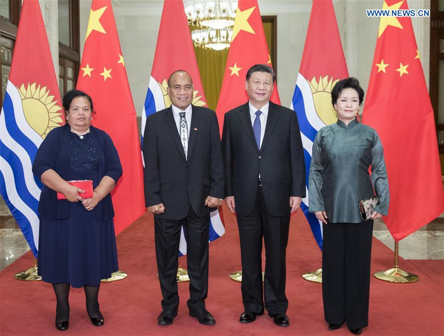 CHINA-BEIJING-XI JINPING-KIRIBATI-PRESIDENT-TALKS (CN)