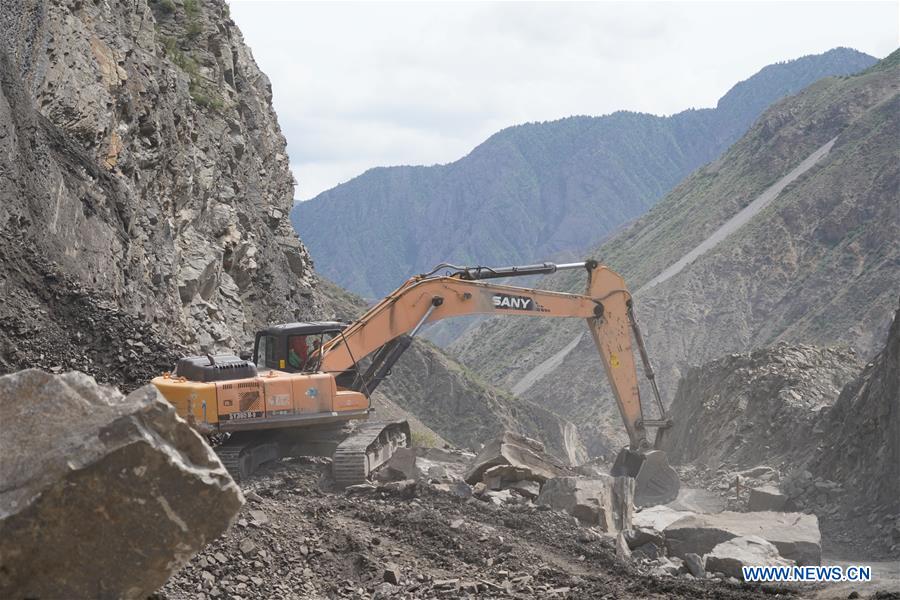 KYRGYZSTAN-JALAL-ABAD-CHINA-CONSTRUCTION-ROAD