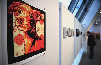 Dog-themed art exhibition held at Chinese Culture Center of San Francisco