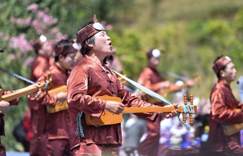 People of Dong ethnic group take part in singing party in China's Hunan