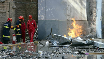 College dorm blast injures 7 in NW China