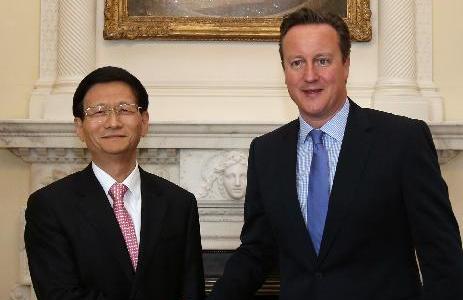 英國首相卡梅倫會(huì)見孟建柱